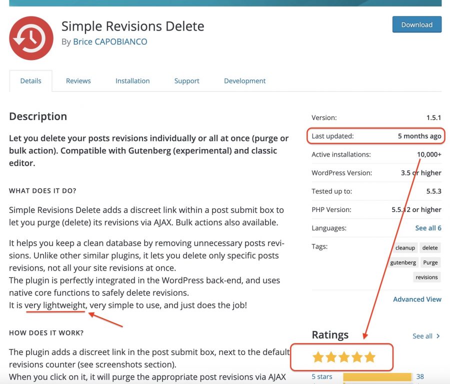 Evaluating a WordPress plugin