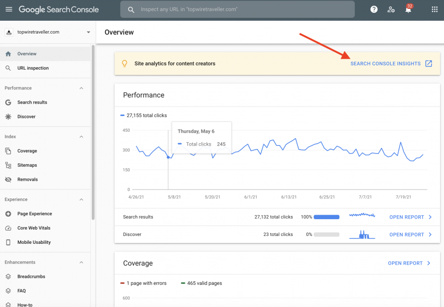 Overview of Google Search Console