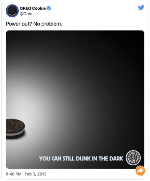 Oreo's timely Dunk in the Dark tweet